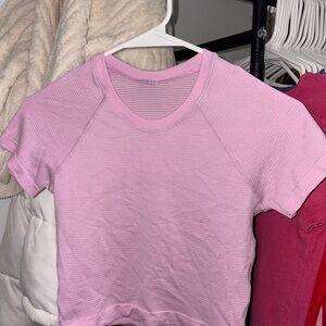 Lululemon Light Pink Short Sleeve Align Top